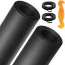 2PACK MAGZO Window&Door Screen Replacement Kit, 48''W x 99''L, with Retainer Spline (Total 65.6 FT) and Press-Fit Roller Tool, Polyester Scratch-Proof, Net Roll Repair for Sliding/House Windows, Black