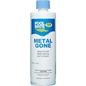 Pool Mate 1-Pint Metal Gone for Hot Tubs, Prevents Metal Staining, Made in USA
