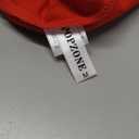 POPZONE Women's Lettuce Trim Mock Neck Long Sleeve Slim Fit Ribbed Knit Tee Shirt Tops, Red , Size M