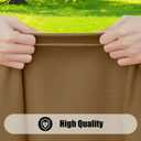 Smiry 2 Pack Rectangle Picnic Table Cloth, Waterproof Elastic Fitted Tablecloths, Washable Polyester Rectangular Patio Table Cover for Camping, Indoor and Outdoor (Brown, 30"x48")