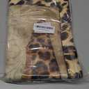 Floor Door Mats Shag Carpet Leopard Print Sexy Female High Heels,Non Slip Super Soft Bath Rugs Vintage Brown Animal Skin Texture,Shaggy Fuzzy Area Rug for Kitchen/Bathroom/Bedroom/Living Room Decor