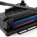 Heavy Duty Paper Cutter,12 inch Guillotine Paper Cutter,Guillotine Paper Cutters and Trimmers Cards Leather with Metal Base for Office Home School (Black, a4)