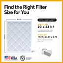 BNX TruFilter 20x23x1 Air Filter MERV 11 Allergy, Dust & Pet Defense 6-Pack