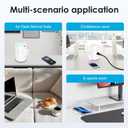 4-inch Pop Up Outlet for Countertop with 45W USB,17-in-1 Desktop Power Strip with 15W Wireless Charger,12 Outlets 4 USB Ports,15Amp Tamper Resistant Receptacle for Home Office Kitchen White