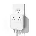 USB C Charger Block 30W,Slim Flat USB Wall Charger Plug with 2 Outlet Ports,Multi USB C Charging Power Adapter for Home Travel Office School