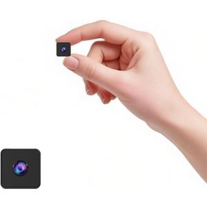 Mini Camera Magnetic Wireless 2026 HD Camera Small Home Security WiFi 1080P Micro Nanny Cam with Motion Detection Cloud & SD Storage Night Vision Wide Angle Tiny Cameras for Baby Office Indoor Outdoor (Black)