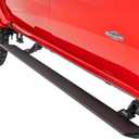 Rough Country Power Running Boards for Chevy Silverado & GMC Sierra 1500 / 2500HD / 3500HD Crew Cab (2014-2019) - Automatic Retractable Electric Side Steps with LED Lights, No-Drill Install