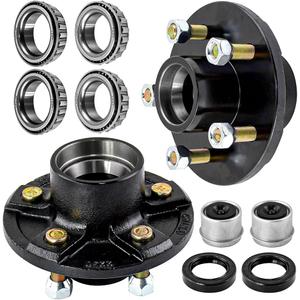 5 Lug Trailer Hub for 3500 lbs,5x5 Trailer Hub Kit fits 1"-1/16" Axle,Heavy Duty 5 Lug Boat Trailer Hubs, Trailer Idler Hub for Multi-Axle Trailers