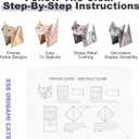 3 x DIY Paper Cats Origami Kit, Cute Animals Shaped 3D Origami Kit, Christmas Decoration Kits, Fold Your Own Papers Cat Figures, Christmas Gifts for Men, Women (Cats)