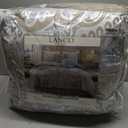 LANCO MODERN LIFESTYLE Blue Gold 6 Piece Comforter Set, King, Elegant Floral Jacquard, Ultra Soft Bed Set for All Seasons, Bed in a Bag, Include Comforter, Bed Skirt, Pillow Shams & Decor Pillows