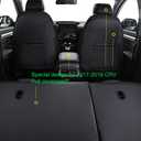 EKR CRV Seat Covers Custom Fit for Honda CRV 2017 2018 2019 2020 2021 2022,Leather Car Seat Cover Full Set for Trucks SUV,Waterproof Car Seat Cushion,Faux Leather (Black)