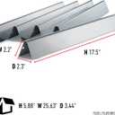Weber Replacement Flavorizer Bars, 17.5", for Genesis 300 series (see compadibility models), Front-Mounted Control Panel, Stainless Steel
