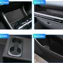 for Hyundai Tucson 2025 2026 Accessories Door Slot Mats Cup Holder Insert Coaster Center Console Liner Glove Box Cover for Hyundai Tucson Limited/Hybrid Interior Trim Non-Slip Pad 15PCS Set, Gray Trim