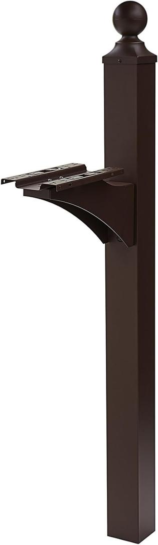 Architectural Mailboxes Landover Aluminum Mailbox Post, Compatibility Code A, B, C, LP000BZAM, Venetian Bronze