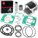 Top End Piston & Ring W/Gasket Kit Oversize 0.5mm 53mm For Kawasaki KX100 1995-2013