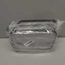 Hoolerry 3 Pcs Clear Hard Zipper Case Hard Plastic Zipper Pouch Makeup Bag Portable Travel Organizer for Cosmetics, Office Supplies, Documents & Toiletries(Black,M)