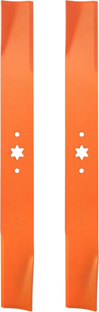 561556B Lawn Mower Blades Replaces for 42" Cut for MTD, Cub Ca det, Troy-Bilt OEM 742-04312, 742-04308, 942-04312, 942-04308, 119-8456, Blade Length 21-3/16" Width 2-1/4", 2 Pack