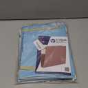 Y YOMA 6 Pack Extra Capacity Hanging File Folders with Handle Letter Size Accordion Decorative Reinforced File Folder Cute Colored Expandable Portable Folder with 1/5-Cut Adjustable Tabs, Lake Blue