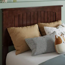 Nantucket Walnut Brown Twin Solid Wood Panel Headboard