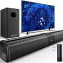 Saiyin Sound Bars for Smart TV with Subwoofer, Soundbar with Optical/ARC/AUX and Bluetooth 5.3 Inputs, Surround Sound System with 5.25 Inches Woofer,Treble and Bass Adjustable