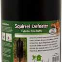 Songbird Essentials Squirrel Defeater Cylinder Pole Baffle, 6 Inch Diameter, 15 Inches High