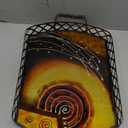 Deco 79 74306 Metal Glass Tray Hand Paint, 19" x 3