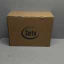 Serta Goose Feather Down Fiber Cotton Comforter Twin Size - 100% Cotton Duvet Insert - Hotel Luxury Hypoallergenic Bedding Comforter Extra Warmth 68 x 90 Inch White