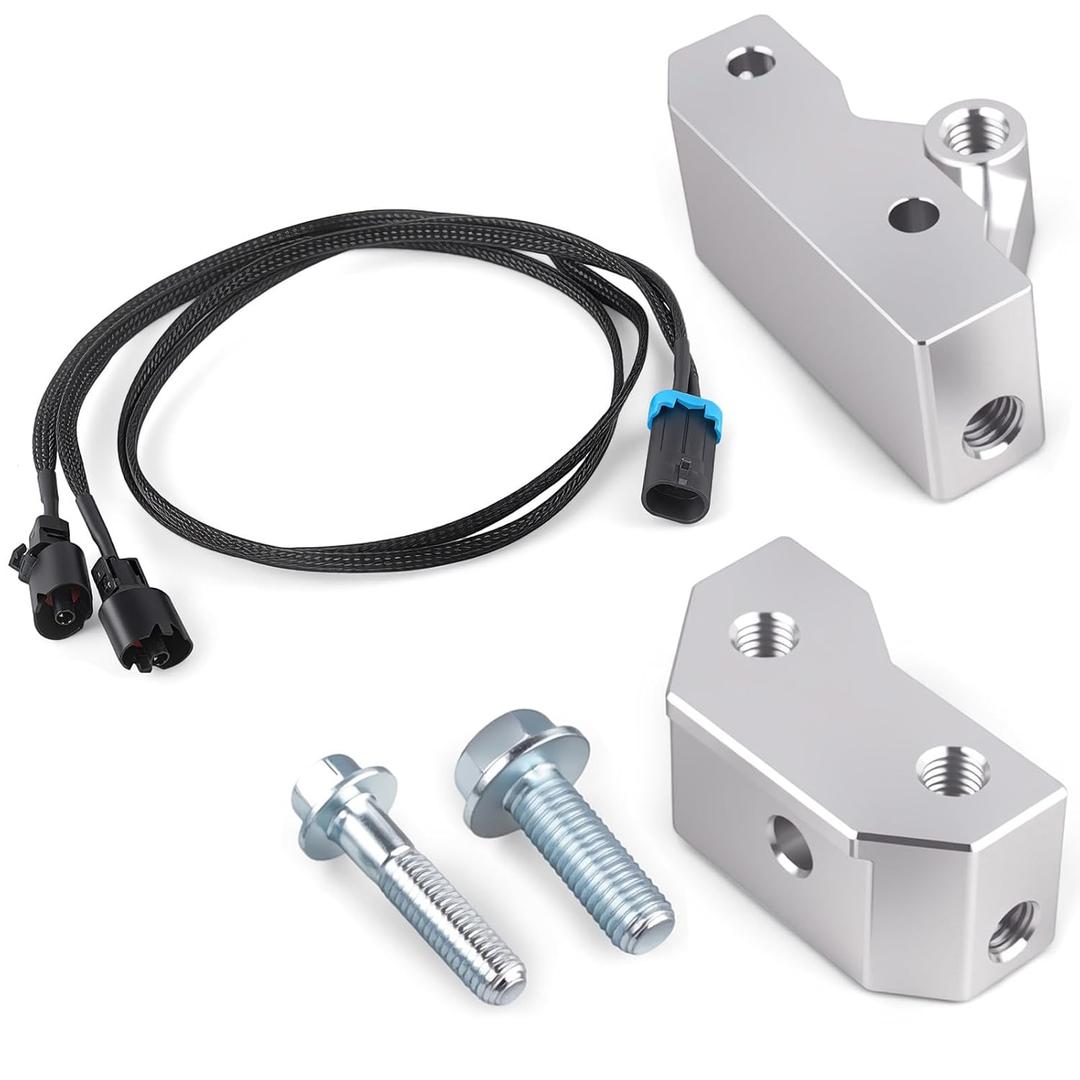 LS Gen 3 Knock Sensor Relocation Brackets with Extension Relocation Harness 36" Fit for GM LS Gen 3 Engines LS1 LM7 LR4 LS6 L59 LQ9