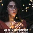 16 Pack 30 Led Fairy Lights Battery Operated String Lights 10 Feet Waterproof Twinkle Lights Mason Jar Lights Silver Wire Firefly Lights for Christmas Party Wedding Patio Warm White