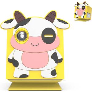 Silicone Case for Nex Playground Game System, Cute Soft Protective Case for Nex Playground Game System Accessories, Dustproof Washable Suitable for Indoor Outdoor Game (Milk-Cow)