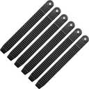 6Pcs Snowboard Ankle Ladder Strap Binding-7.9 x 0.8 Inch Snowboard Binding Ladder Straps-Snowboard Ladder Strap Binding Replacement (Black)