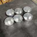 Juvale Galvanized Tin Pails - Centerpiece Tin Buckets - Party Metal Buckets with Handles - Galvanized Decor & Cans - Pack of 6, 3" H x 3.5" W, Silver, 6 Pcs