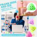 Leyndo 25 Sets Mini Figurine Toys Small Fake Figures with Note Cards and Bags Bulk for Humorous Gift Prank Hide Seek Goodie Bags Stuffer Party Supplies(Multicolor)