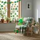 2 x 175 Pcs St Patricks Day Window Clings - Large Stickers for Glass Windows - Double Sided Irish Decorations for Home Office Classroom - 9 Sheets High Count Holiday Window Decals