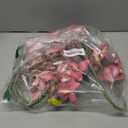 4pcs Artificial Cymbidium Orchid Flower Plant 3D Print Vanda 10 Heads Latex Phalaenopsis Flower (deep Pink)