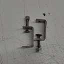 2-9/16 Inch C Clamps, 2 Pack 304 Stainless Steel C Clamps for Woodworking and Welding, Stable Wide Jaw Opening Tiger Clamp for Construction Household Mount(65mm)