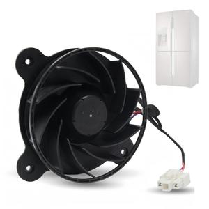 Replace New Upgraded 12035GE-12M-YT Refrigerator Cooling Fan Motor, Fit for Samsung Haier Midea Meiling Refrigerator, 3-Wire Variable Frequency Refrigerator Evaporator Fan, DC 12V 0.26A 100x100mm