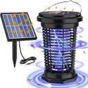 PALONE Solar Bug Zapper for Outdoor & Indoor, USB Rechargeable Bug Zapper with 5.5W Solar Power, 4500V Mosquito Killer Lamp, Electric Fly Traps, Insect Zapper for Patio, Backyard, Garden, Camping