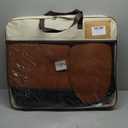 for Ford Maverick Front Seat Covers XL XLT Lariat 2022 2023 2024 2025 2026, Custom Fit Waterproof Car Seat Covers, Ultra Luxury Leather Seat Covers for Cars Cushion Protector, Black-Brown