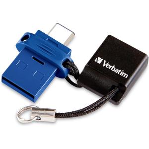 Verbatim 64GB Store n Go Dual OTG USB 3.2 Gen 1 Flash Drive for USB-C Devices 2 in 1 Type C Thumb Drive