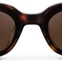 WearMe Pro - Womens Narrow Cat-Eye Sunglasses: Acetate Frame and Anti-Reflective Lenses