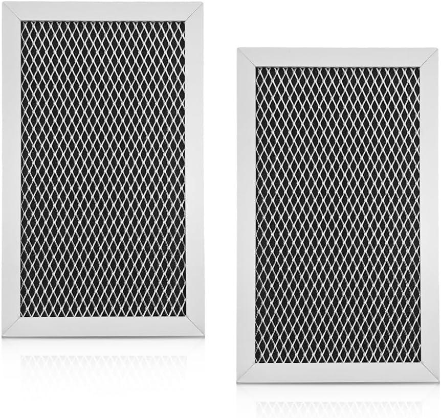 Microwave Charcoal Filter Kit, Fit for GE Microwave Oven JVM6175EK6ES JVM6175YK6FS JVM6175SK6SS QVM7167RN8SS, Pack of 2