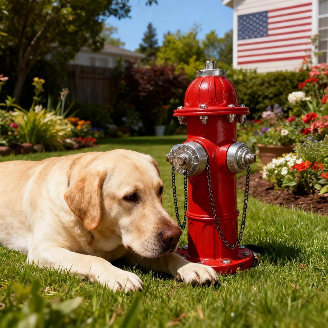 Fire Hydrant for Dogs to Pee On Outdoor Resin Dog Pee Post Yard Decor Funny Fake Fire Hydrant Dog Training Statue for Garden Patio Lawn Ornament Backyard Decoration for Puppies