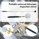 Heavy Duty 4-in-1 Telescoping Magnetic Pickup Tool Set  Flexible Claw Grabber, 16LB Magnet Stick, 2LB Pocket Magnet Pen, 360 Inspection Mirror for Mechanics and DIY