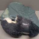 ShinHye Cat Bed Round Plush Fluffy Hooded Cat Bed Cave, Cozy for Indoor Cats or Small Dog beds, Soothing Pet Beds Doughnut Calm Anti-nxiety Dog Bed - Waterproof Bottom Washable (2020inch, Dark Grey)