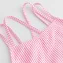 LIZENS One Piece Swimsuit Bathing Suit for Girls Cut Out Cute Girls' One-Piece Swimwear Criss Cross Spaghetti Strap Beachwear (6-7 Years, Pink)