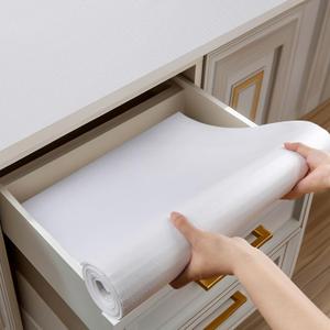 Shelf and Drawer Liner for Kitchen Cabinets Non-Adhesive, Strong Grip Non-Slip Thickened Cabinet Liners for Shelves, Waterproof Mats for Dresser Cupboard, White, 12 in x 20 Feet