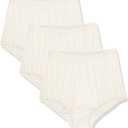 Vanity Fair Women's High Waisted Underwear, Full Coverage Ladies Panties, Perfectly Yours Briefs (11, Nylon - Fawn/Fawn/Fawn)