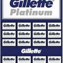 Gillette, 100 Gillette Platinum Double Edge Safety Razor Blades on a display card, 20 dispnesers of 5 Blades Set of 3