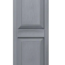 14.75 in. x 59 in. Raised Panel Vinyl Exterior Shutters Pair in Paintable